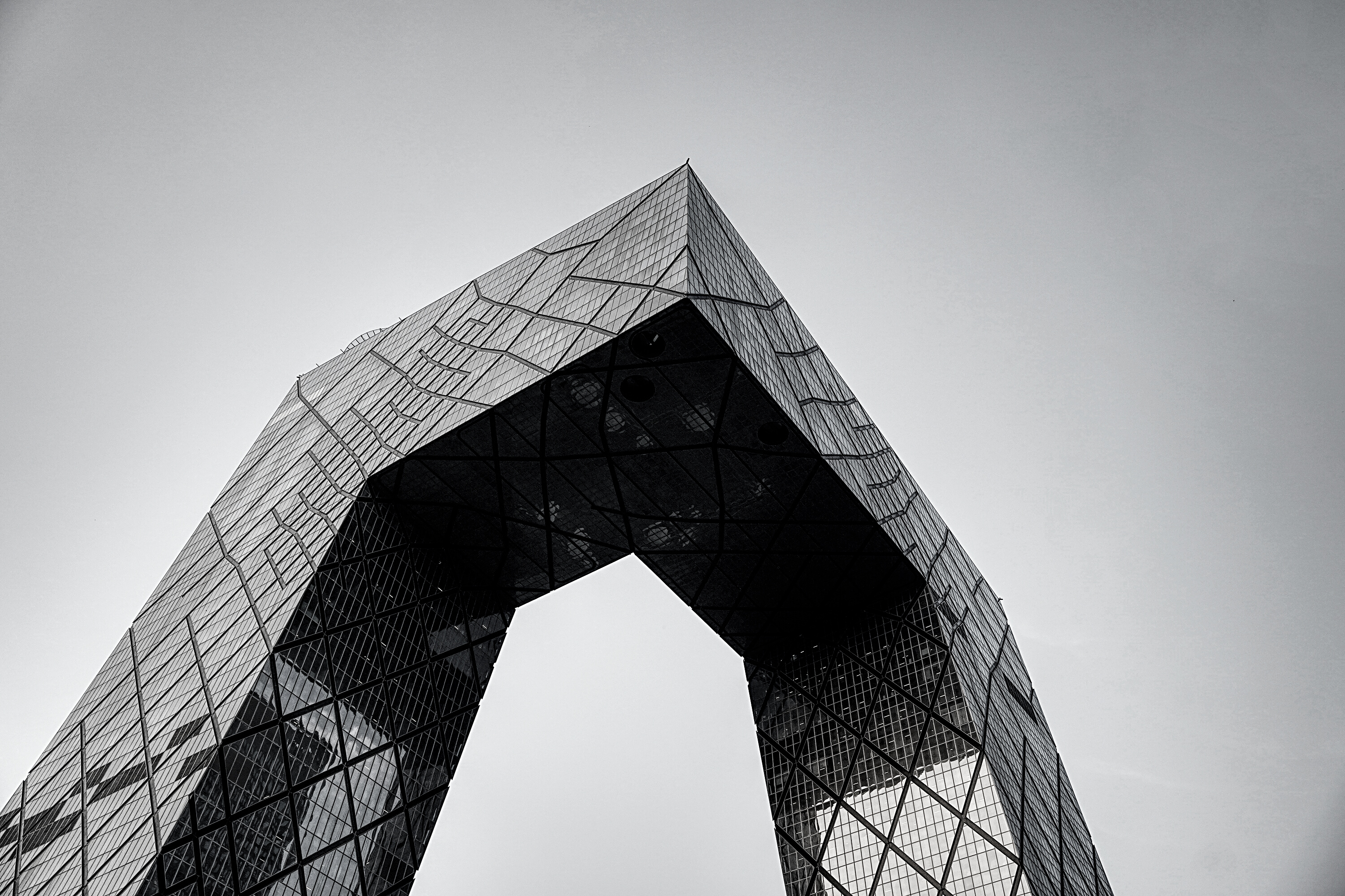 Low Angle Shot of the CCTV Headquarters in China